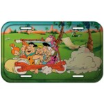 Placa Flintstones The Family Riding 30x15cm
