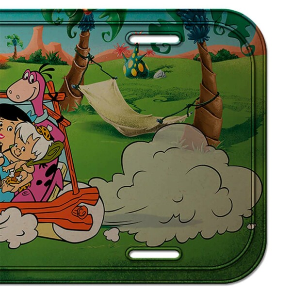 Placa Flintstones The Family Riding 30x15cm