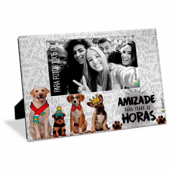 Porta Retrato Amizade Cachorrinhos 10×15