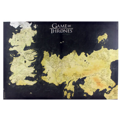 Quadro Game Of Thrones Mapa De Westeros E Essos