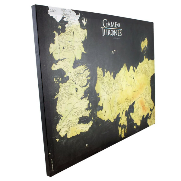 Quadro Game Of Thrones Mapa De Westeros E Essos