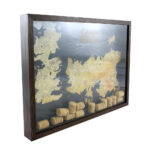 Quadro Rolha Game Of Thrones Em Madeira 33x33cm