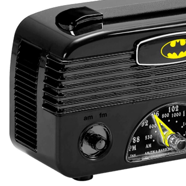 Rádio Am Fm Batman Logo Preto