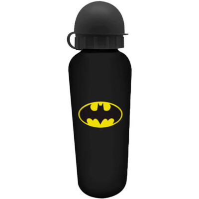 Squeeze Batman Logo Preto 500ml Aluminio