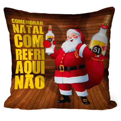 Almofada Natal Cachaça 51 Com Refrigerante Não