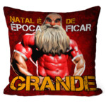 Almofada Natal Fitness Época De Ficar Grande