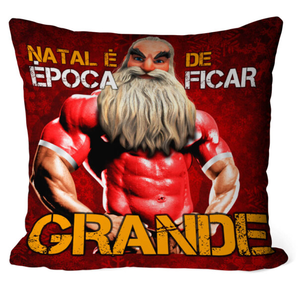 Almofada Natal Fitness Época De Ficar Grande