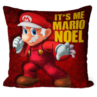 Almofada Natal Mario Bros Its Me Mario Noel V01