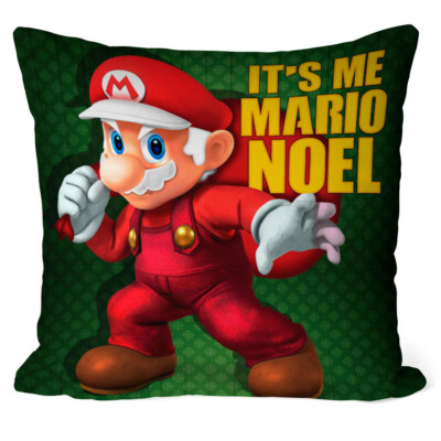 Almofada Natal Mario Bros Its Me Mario Noel V02