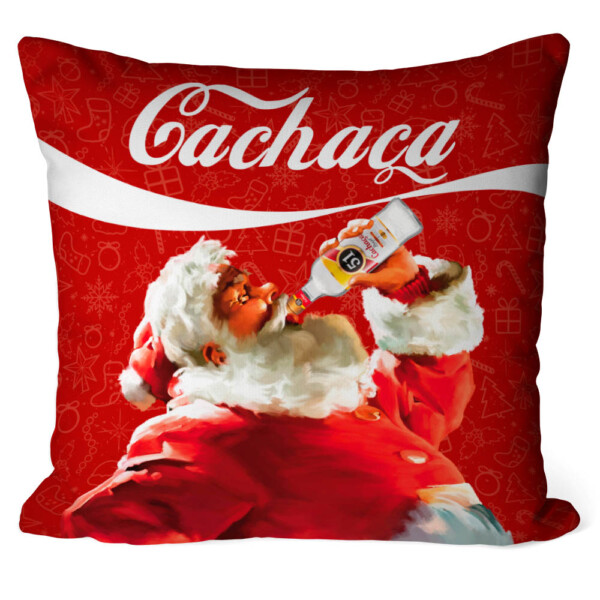 Almofada Natal Papai Noel Cachaça 51