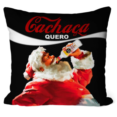 Almofada Natal Papai Noel Cachaça 51 Quero