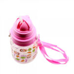 Garrafa Magali Princesa Com Alça E Canudo 600ml