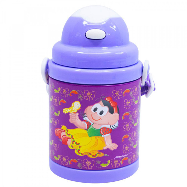Garrafa Magali Princesa Com Canudo E Alça 360ml