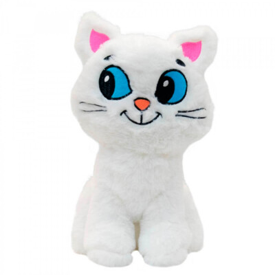 Gato Mingau Sentado De Pelúcia 26cm
