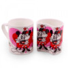 Conjunto De Canecas Mickey e Minnie De Porcelana Amor Branca