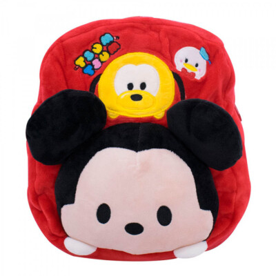 Mochila Mickey Pelúcia Infantil Tsumtsum