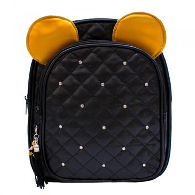 Mochila Mickey Preta Orelhas