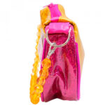 Bolsa Amarela Princesa Bela Com Alça De Miçanga