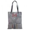 Bolsa Minnie Cinza Entrelaçada Mandala 38x32cm