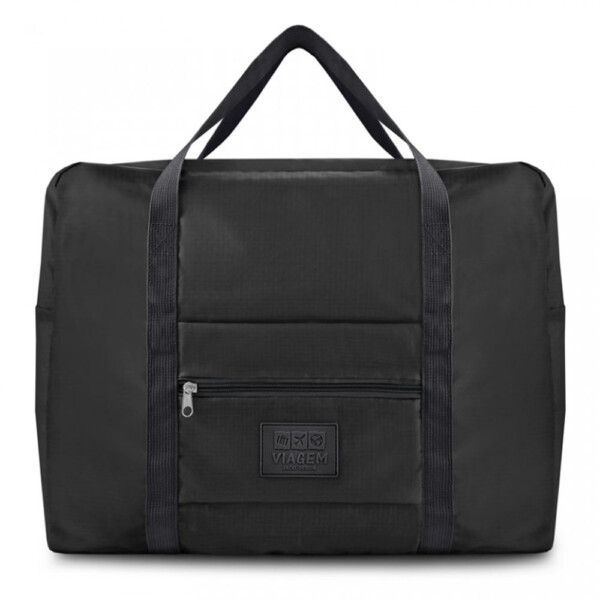 Bolsa De Viagem Dobrável Gg Jacki Design Preta