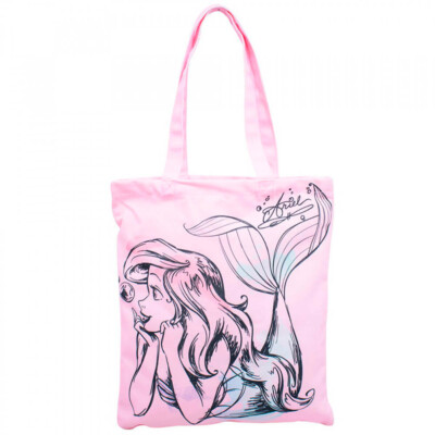 Bolsa Rosa Sereia Ariel 40x34cm