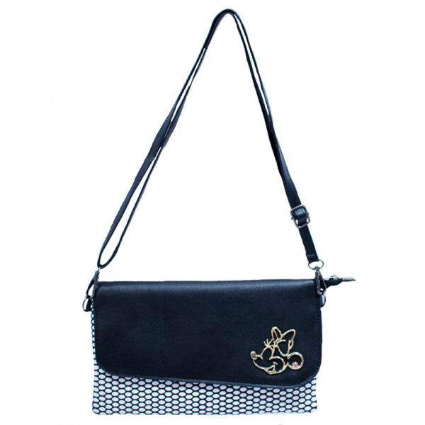 Bolsa Minnie Tiracolo Preta Rosto