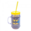 Caneca Batman De Plástico Com Canudo 420ml
