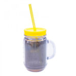 Caneca Batman De Plástico Com Canudo 420ml