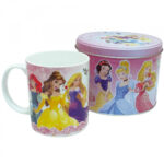 Caneca De Porcelana + Lata Princesas 350ml