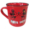 Caneca Mickey E Minnie De Porcelana Vermelha True Love 280ml