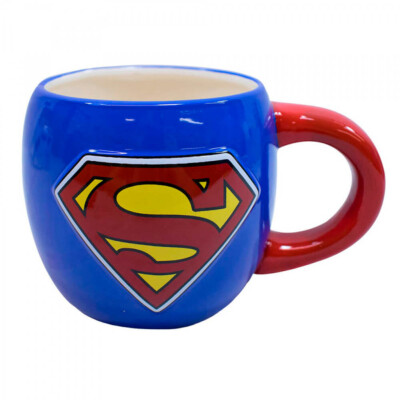 Caneca Superman Oval Porcelana 600ml