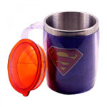 Caneca Térmica Superman com Tampa 450ml