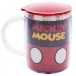 Caneca Mickey Termica Preta E Vermelha 450ml