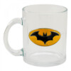 Caneca Batman Vidro Brasão Metal 370ml