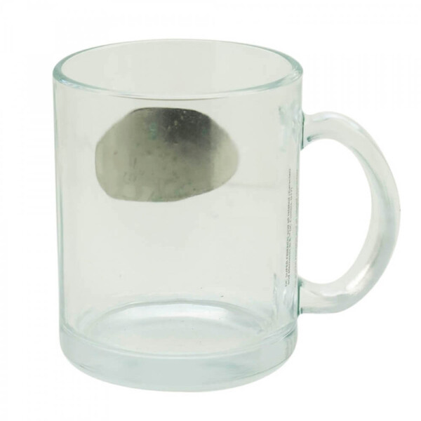 Caneca Brasão Batman Vidro Metal 370ml