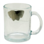Caneca Mulher Maravilha Vidro Brasão Metal 370ml
