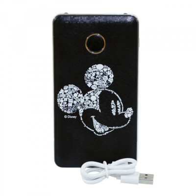 Carregador Mickey Portátil Preto 7000mah