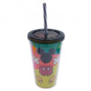 Copo Mickey Colorido Com Canudo Formato 450ml 90 Anos