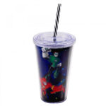 Copo Liga da Justiça Power Canudo 450ml