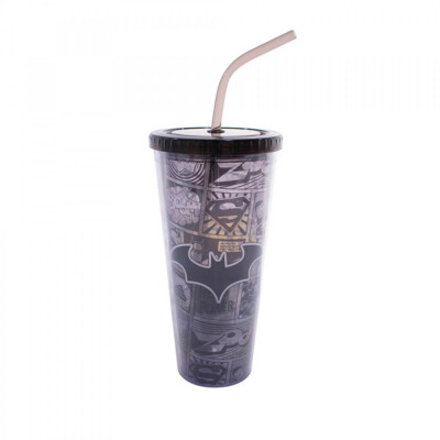 Copo Batman Com Cubos De Gelo 600ml