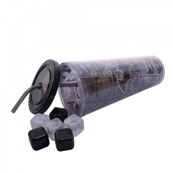 Copo Batman Com Cubos De Gelo 600ml