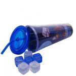 Copo Equipe Unida Com Cubos De Gelo 600ml
