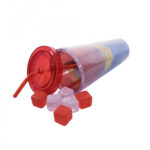 Copo Mulher Maravilha Com Cubos De Gelo 600ml