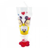 Copo Mickey E Minnie Cone Vermelho Com Canudo 250ml