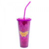 Copo Mulher Maravilha HQ com Cubos de Gelo 600ml
