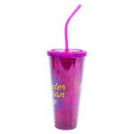 Copo Mulher Maravilha HQ com Cubos de Gelo 600ml