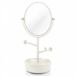 Espelho De Mesa Com Porta Joias Jacki Design Branco