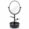 Espelho De Mesa Com Porta Joias Jacki Design Preto