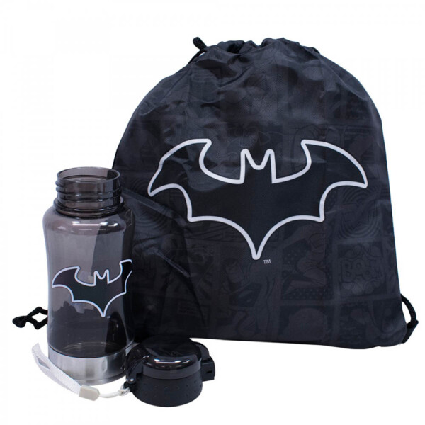Garrafa Batman Com Mochila Saco 450ml