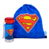 Garrafa Superman com Mochila Saco